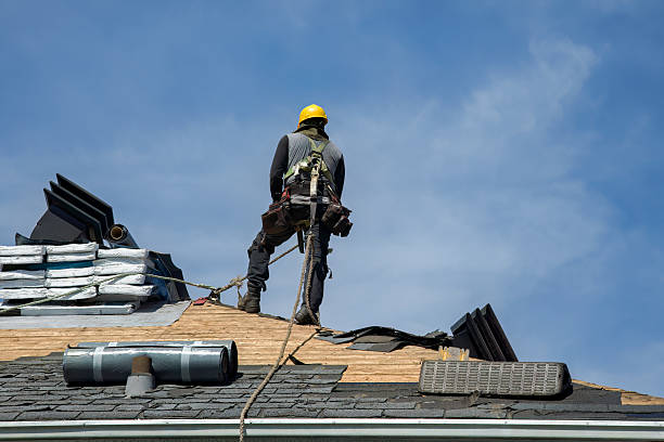 Professional Flat Roof Repair technician working in Lambertville, NJ